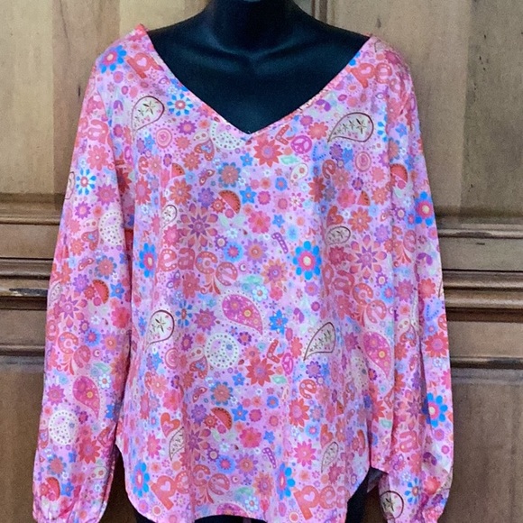🌴NWOT So Fabulous & Colorful “ Misslook” Size XLarge Wardrobe Must Have Top🌴 - Picture 4 of 10